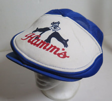 Vintage Hamm's Beer Newsboy Trucker Winner Flat Hat SnapBack Adjustable Cap Rare picture