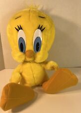 VTG Tweety Bird Looney Tunes Plush Warner Bros Play By Play 15” 1997 Stuffed Toy picture