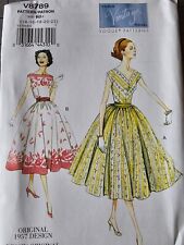 Vogue Vintage Model 8789 1957 Dress Pattern - Sizes 14-22 Uncut picture