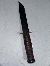 KA-BAR USMC Fighting Fixed Blade Knife  7in Blade Olean NY picture