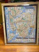 vintage authentic certified MTA memorabillia new york city subway map picture