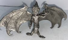 VTG Rawcliffe Fine Pewter Open Winged 8” Dragon Figure Statue RF3045 Rare D&D picture