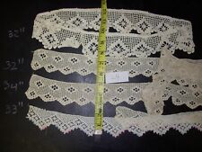 L4 -Beautiful Antique Hand Crocheted Lace Cotton Primitive Crafts Doll picture