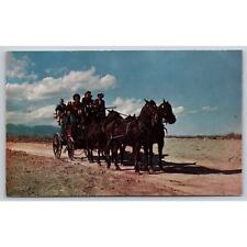 Postcard The Old Stagecoach Of The West picture