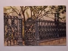 Cornstalk Fence Royal Street New Orleans Posted 1957 Postcard picture
