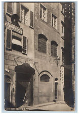 Florence Italy Postcard Dante's House c1905 Antique Unposted RPPC Photo picture