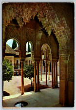 c1980s Granada Arcades Courtyard De Lions Continental Postcard picture