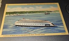 Kalakala Ferry Bremerton WA Vintage Color Linen Postcard #26 picture