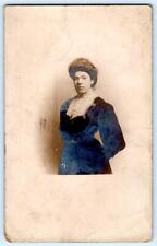 1910 ERA RPPC WASHINGTON DC ELECTRIC STUDIO FANCY DRESS WOMAN ANTIQUE POSTCARD picture
