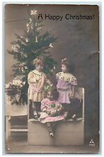 Park Falls Wisconsin WI Postcard RPPC Photo Christmas Tree Childrens With Toys picture