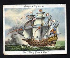 THE HENRY GRACE A DIEU harry 1936 JOHN PLAYER'S CIGARETTES OLD NAVAL PRINTS #1 picture