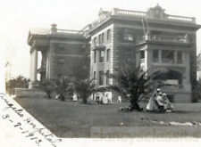 1913 Los Angeles California Angelus Hospital Nurse w Patient under Palm Tree picture