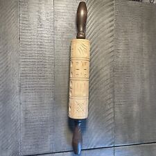 Vintage Wooden Cookie Press Rolling Pin 16 Designs picture