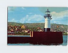 Postcard Lighthouse Entrance Duluth-Superior Harbor Minnesota USA North America picture