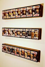 Funko Pop display case by Mk Kubbies single row THREE PACK Holds 21+pops BLACK picture