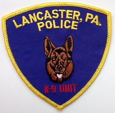 Obsolete vintage US USA Lancaster Pennsylvania Police K9 Unit patch v1 picture