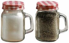 Circleware Mini Mason Jar Mug Glass Salt & Pepper Shakers picture