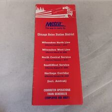 Metra Chicago Union Station District Employee Timetables 2010 picture