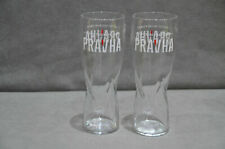 2x Pravha {From The Brewers Of Staropramen} One Pint 20oz Beer Glass Brand New picture