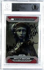 2015 Star Wars Chrome AMY ALLEN Aayla Secura Signed Auto Card BAS Witness Slab picture