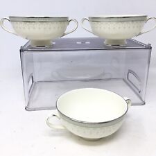 HTF Portland by MINTON 4.25” Footed Cream Soup Bowl Fine Bone China England 1974 picture