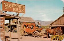 Buckskin Joe Stagecoach & Buckskin Bank Canon City, Colorado - Postcard picture