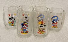 Set of 6 McDonalds Walt Disney Mickey Mouse Square Drinking Glasses-2000-NICE picture