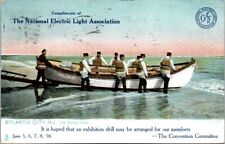 Atlantic City NJ National Electric Light Association 1906 Life Saving Crew JQ7 picture