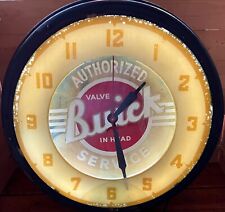 Very Rare Authentic Buick Neon Lighted Clock picture