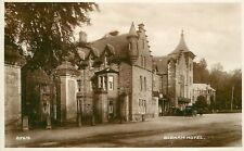 Postcard RPPC Photo UK Scotland 1930s Birnam Hotel roadside Valentine 23-127 picture