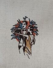 Vintage 60s/70s Cotton Canvas Flapper Dancing Fabric Decor 9+ Yards X 55 Width picture