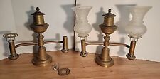 Antique Pair of H. N. Hooper & Co. Boston Argand Lamps for Parts / Restoration picture