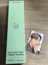 ATEEZ WOOYOUNG Happy Birthday BDAY MD pc photo card CUTLERY set B official picture