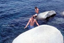 #WE4- b Vintage 35mm Slide Photo- Shirtless Men in Water - 1977 picture