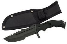 Szco Supplies 8.5” Black Finished Full tang Fixed Blade Saw Back Tracker picture