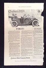 1913 Vintage Automobile Ad ~ American Magazine ~ Chalmers Thirty-Six   $1950 picture