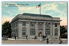 c1910 US Post Office Building Classic Cars View Morristown Tennessee TN Postcard picture