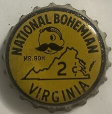 Antique Vintage 1930s National Bohemian Beer Cork Bottle Cap, Baltimore, MD picture