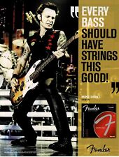 MIKE DIRNT of GREEN DAY - FENDER STRINGS - 2011 Print Advertisement picture
