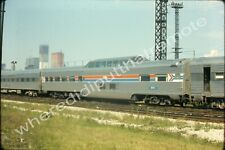 Original Slide Amtrak AMTK 9351 Dome Buffet Lounge Car 16th St. Chicago ILL 8-72 picture