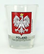 POLAND COAT OF ARMS SHOT GLASS SHOTGLASS picture