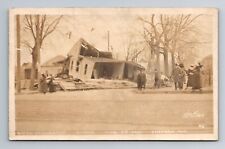 Omaha NE-Nebraska, RPPC: Tornado Damage, Sherman Ave, Vintage c1913 Postcard picture