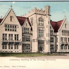 c1900s University of Chicago Laboratory Building UDB Postcard Hand Colored A71 picture