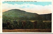 Mount Greylock Mohawk Trail Massachusetts Scenic Mountain Landscape WB Postcard picture