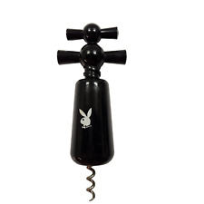 Playboy Bunny Black and White Plastic and Metal Corkscrew picture