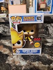Funko Pop Sonic the Hedgehog  Super Sonic 923 Chase AAA Anime W/ Hard Protector picture