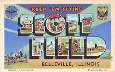 Vintage Postcard Greetings from Scott Field, Belleville, Illinois U.S Army WW2 picture