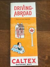 1964 DRIVING ABROAD CALTEX MOTORWAY MAPS picture