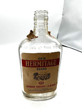Old Hermitage Brand Vintage Empty Whiskey Bottle Pint picture