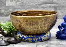 4 inch to 9 inches Full moon singing Bowl set of 7 - Tibetan Singing Bowls picture